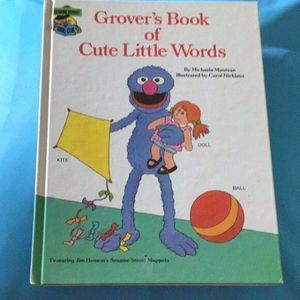 1985 Grover’s Book of Cute Little Words Excellent Condition Vintage Kids Book